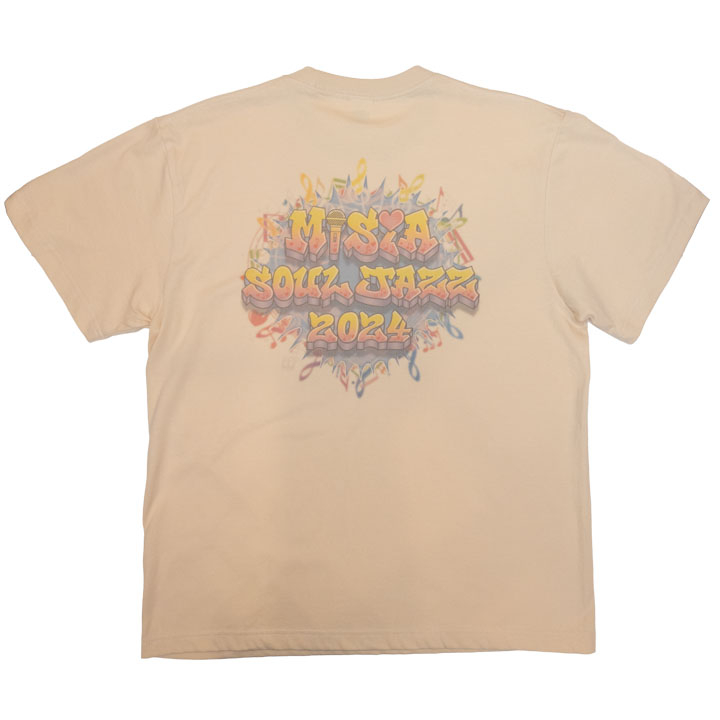 【会場受渡商品】MISIA SOUL JAZZ 2024 ロゴTシャツB - ナチュラル