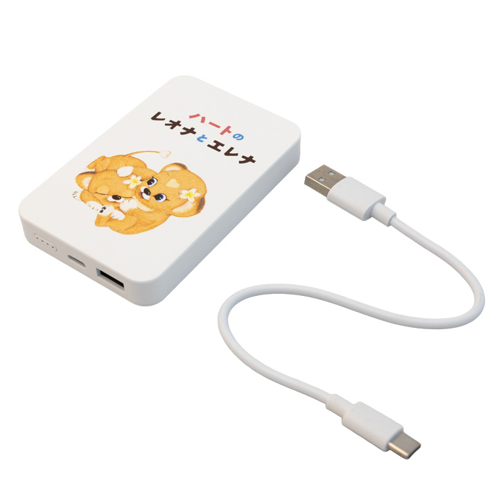 ハートのレオナとエレナ モバイルバッテリー
