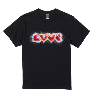 LOVE NEVER DIES  TシャツA (ブラック)