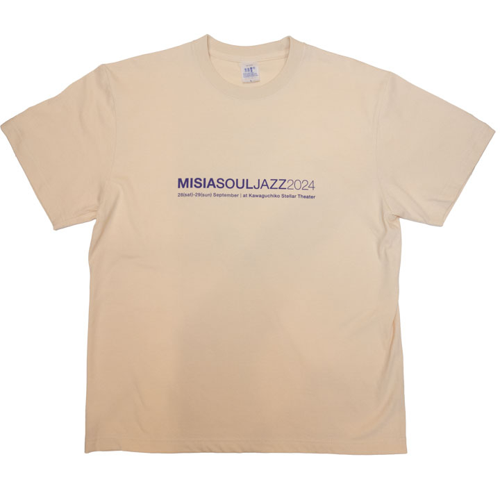 MISIA SOUL JAZZ 2024 ロゴTシャツB - ナチュラル